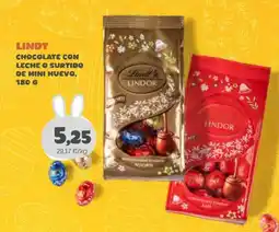 Supermercados Plaza LINDT Chocolate con leche o surtido de mini huevo oferta