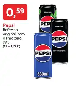 Suma Supermercados PEPSI Refresco original, zero o lima zero, oferta