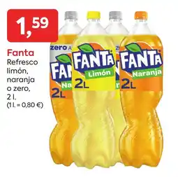 Suma Supermercados FANTA Refresco limón, naranja o zero oferta