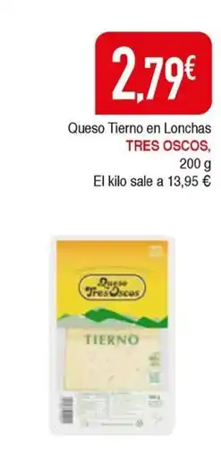 Masymas TRES OSCOS Queso Tierno en Lonchas oferta