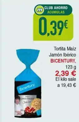 Masymas BICENTURY Tortita Maíz Jamón Ibérico oferta