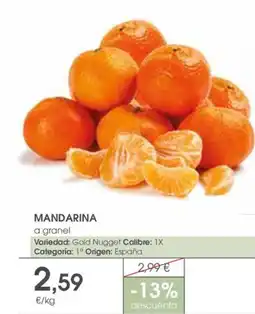 Supermercados Plaza Mandarina oferta