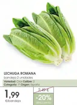 Supermercados Plaza Lechuga romana oferta