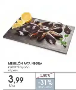 Supermercados Plaza Mejillón pata negra origen oferta