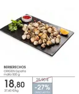 Supermercados Plaza Berberechos oferta
