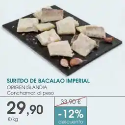 Supermercados Plaza Suritdo de bacalao imperial oferta