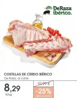 Supermercados Plaza Costillas de cerdo ibérico oferta