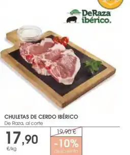 Supermercados Plaza Chuletas de cerdo ibérico oferta