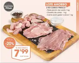 Supermercados Plaza Cerdo fresco oferta