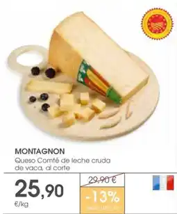 Supermercados Plaza MONTAGNON Queso Comté de leche cruda de vaca oferta