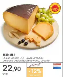 Supermercados Plaza BEEMSTER Queso Gouda DOP Royal Gran Cru de leche pasteurizada de vaca oferta