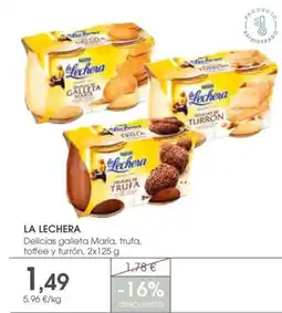 Supermercados Plaza LA LECHERA Delicias galleta María, trufa, toffee y turrón oferta
