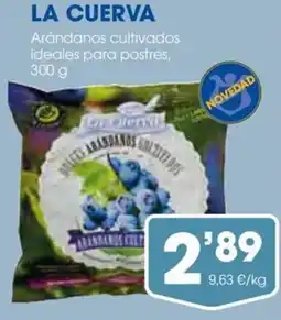 Supermercados Plaza LA CUERVA Arándanos cultivados ideales para postres oferta