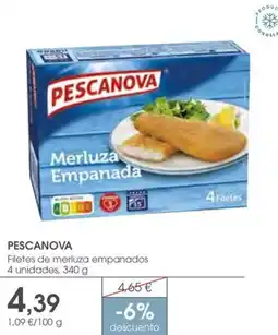 Supermercados Plaza PESCANOVA Filetes de merluza empanados oferta