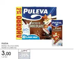 Supermercados Plaza PULEVA Batido de chocolate oferta