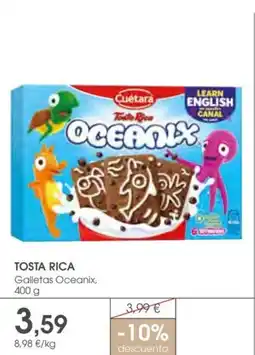 Supermercados Plaza TOSTA RICA Galletas Oceanix oferta