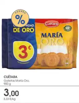 Supermercados Plaza CUÉTARA Galletas María Oro oferta