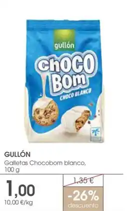 Supermercados Plaza GULLÓN Galletas Chocobom blanco oferta