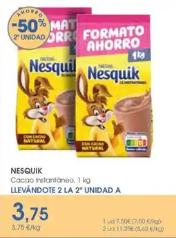 Supermercados Plaza NESQUIK Cacao instantáneo oferta