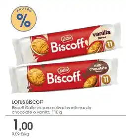 Supermercados Plaza LOTUS Biscoff biscoff galletas caramelizadas rellenas de chocolate o vainilla oferta