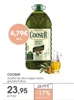 Supermercados Plaza COOSUR Aceite de oliva virgen extra, garrafa oferta