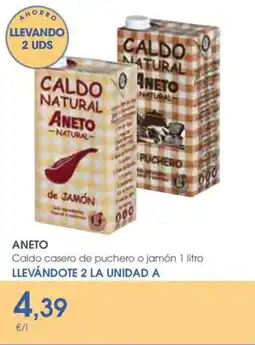 Supermercados Plaza ΑΝΕΤΟ Caldo casero de puchero o jamón oferta