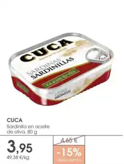 Supermercados Plaza CUCA Sardinilla en aceite de oliva oferta