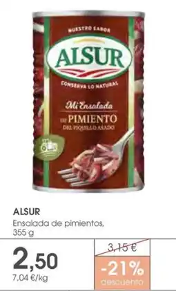 Supermercados Plaza ALSUR Ensalada de pimientos oferta