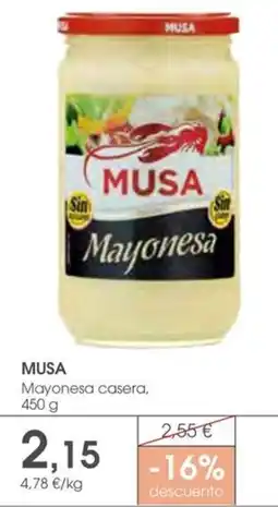 Supermercados Plaza MUSA Mayonesa casera oferta