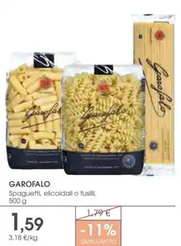 Supermercados Plaza GAROFALO Spaguetti, elicoidali o fusilli oferta