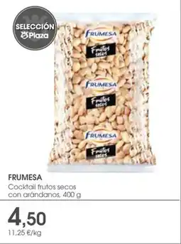 Supermercados Plaza FRUMESA Cocktail frutos secos con arándanos oferta