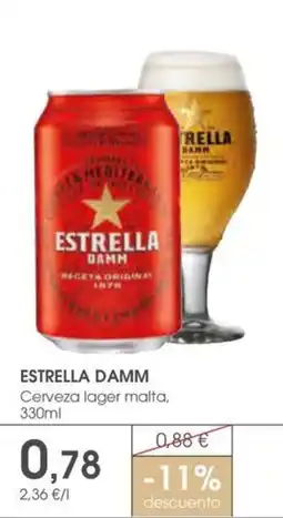 Supermercados Plaza ESTRELLA DAMM Cerveza lager malta oferta