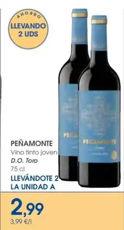 Supermercados Plaza PEŇAMONTE Vino tinto joven D.O. Toro oferta