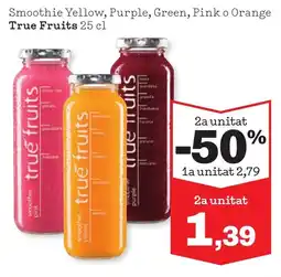 Sorli TRUE FRUITS Smoothie Yellow, Purple, Green, Pinko Orange oferta