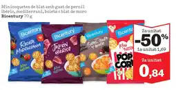 Sorli BICENTURY Minicoquetes de blat amb gust de pernil ibèric, mediterrani, bolets o blat de moro oferta