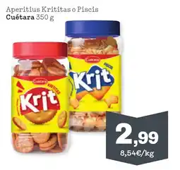 Sorli CUETARA Aperitius Krititas o Piscis oferta