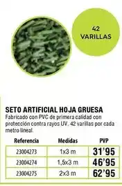 Ferrcash Seto artificial hoja gruesa oferta
