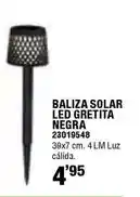 Ferrcash Baliza solar led gretita negra oferta