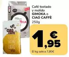 Supeco Gimoka/ciao caffe - café tostado y molido oferta