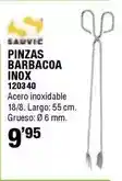 Ferrcash Sauvic - pinzas barbacoa inox oferta