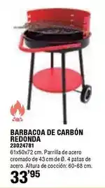Ferrcash Barbacoa de carbón redonda oferta