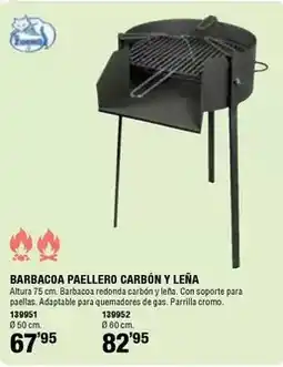 Ferrcash Imex el zorro - barbacoa paellero carbón y leña oferta