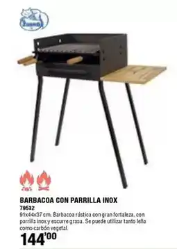 Ferrcash Imex el zorro - barbacoa con parrilla inox oferta
