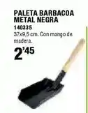 Ferrcash Paleta barbacoa metal negra oferta