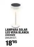Ferrcash Lampara solar led vera blanca oferta