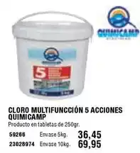 Ferrcash Quimicamp - cloro multifuncción 5 acciones oferta