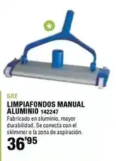 Ferrcash Gre - limpiafondos manual aluminio oferta