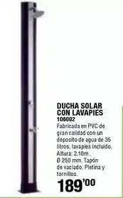 Ferrcash Ducha solar con lavapies oferta