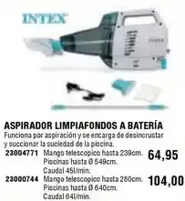 Intex - aspirador limpiafondos a bateria