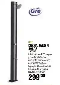 Ferrcash Gre - ducha jardín solar oferta